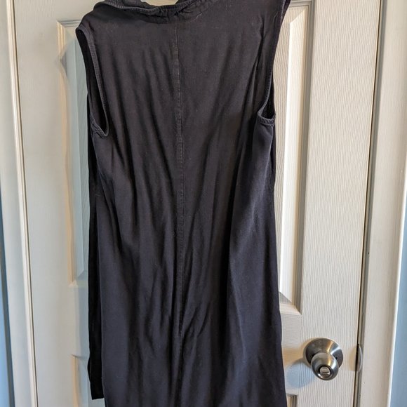 Black Braemar collared linen dress - Picture 3 of 3